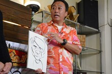 「大竹さんに（劇団の作品に）出てほしい」と語るさまぁ～ず三村。