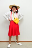 「となりのトトロ」のメイに扮するアインシュタイン稲田。