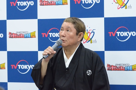 テレビ東京の印象を答えるビートたけし。