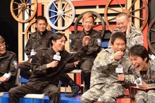 ダウンタウン浜田が対戦結果を漏らしてしまい、ナインティナイン矢部が「下手くそ！」とツッコミを入れた。