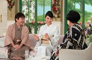 （左から）林家三平、国分佐智子、黒柳徹子。(c)テレビ朝日