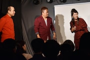 左から、HEY!たくちゃん、チャイムのだんな(松丘慎吾)と赤プル。