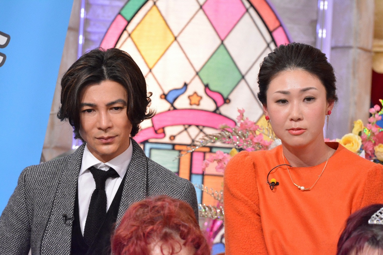 左から武田真治、古閑美保。(c)読売テレビ