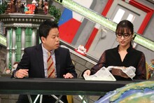 「全力！脱力タイムズ」に出演する（左から）ダイアン津田、石川恋。(c)フジテレビ