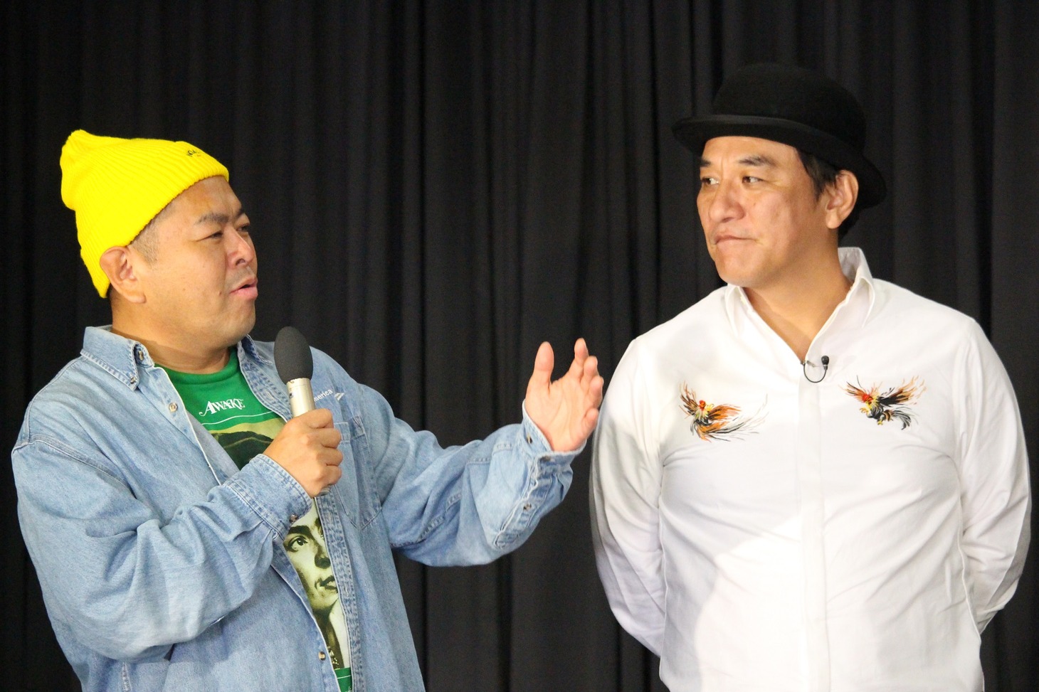 左からダイノジ大地、ピエール瀧。(c)静岡朝日テレビ