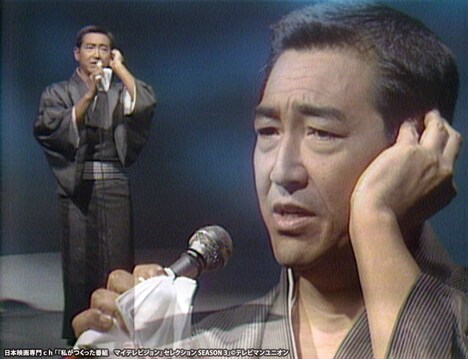 「鶴田浩二の今東光大僧正と日本人を語る」のワンシーン。