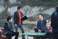 「今田・東野 世界へ飛ぶ ～The phoenix to the world～」ロケ中の様子。