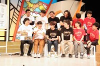 「マンゲキ大運動会」チーム分けの様子。