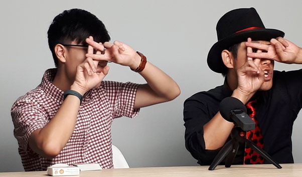 Will Shen（左）とシャッフル男爵（右）。