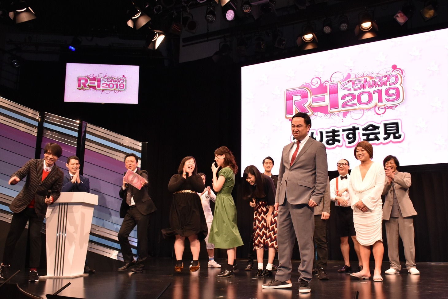 「R-1ぐらんぷり2019」開催発表会見のワンシーン。