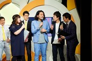 「よしもと漫才劇場4周年記念記者会見」の様子。