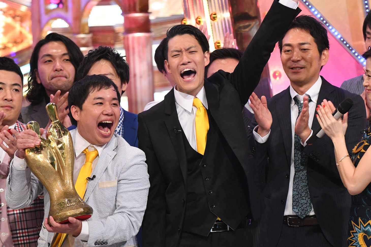 「M-1グランプリ2018」決勝エンディングの様子。