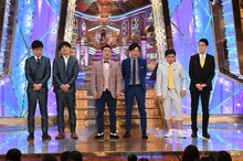 ファイナルステージに進んだジャルジャル、和牛、霜降り明星（左から）。