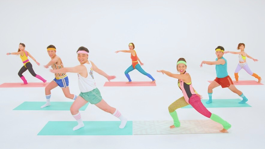 ガリチュウ福島、ジャンポケ、相席ケイ、おば兄と動画でレッツ・エクササイズ