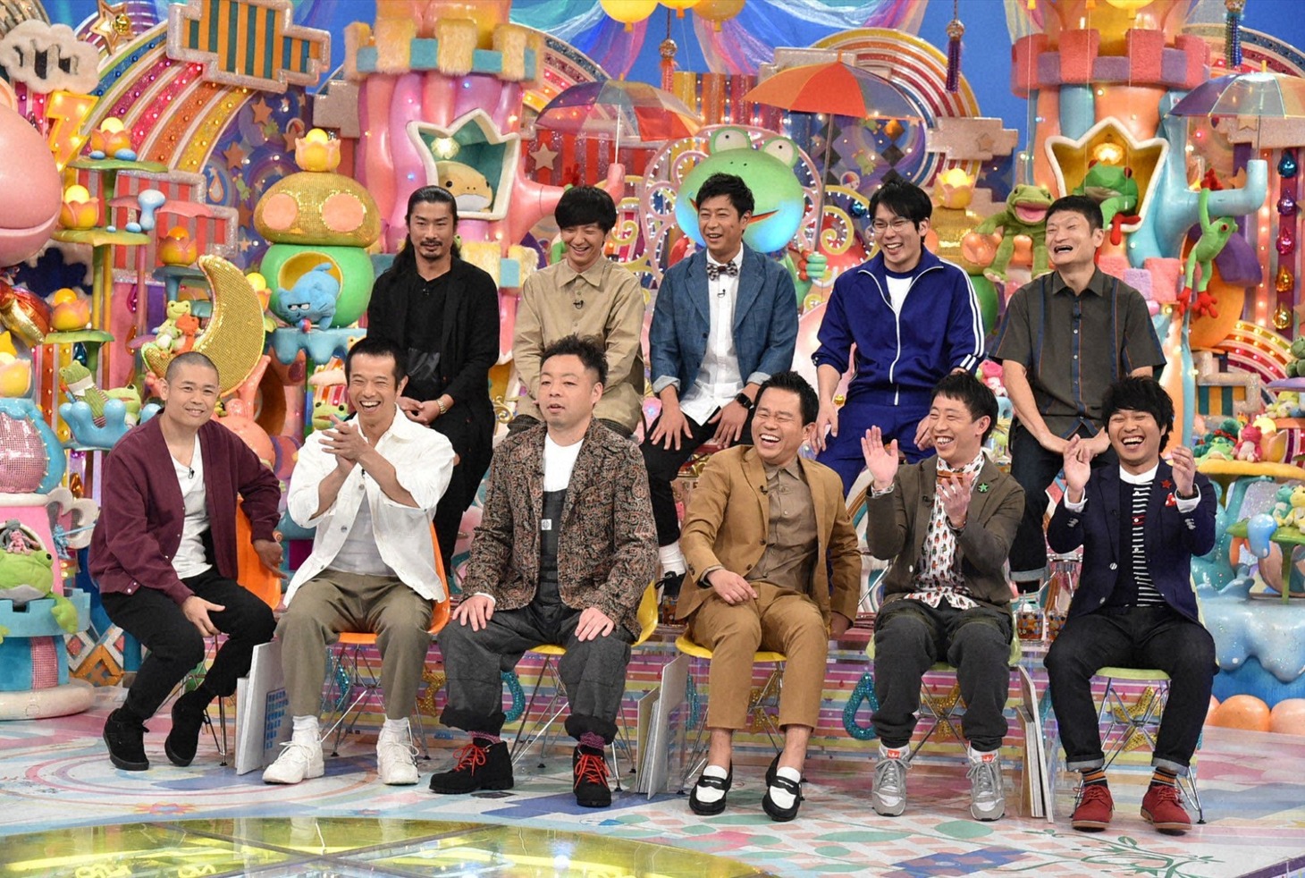 「アメトーーク！」で展開される「もっとやれるはずだったのに…2018反省会」の出演者たち。(c)テレビ朝日