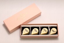 「MmeKIKI -マダムキキのお店-」とアインシュタイン稲田がコラボした「イナダマちょこ」。