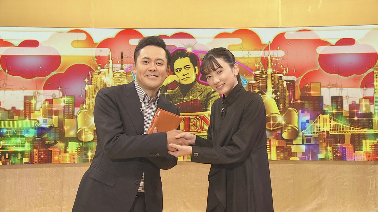 有田P（左）とゲストの永野芽郁（右）。(c)NHK