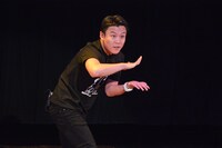 忍者になりきって登場するジャングルポケットおたけ。