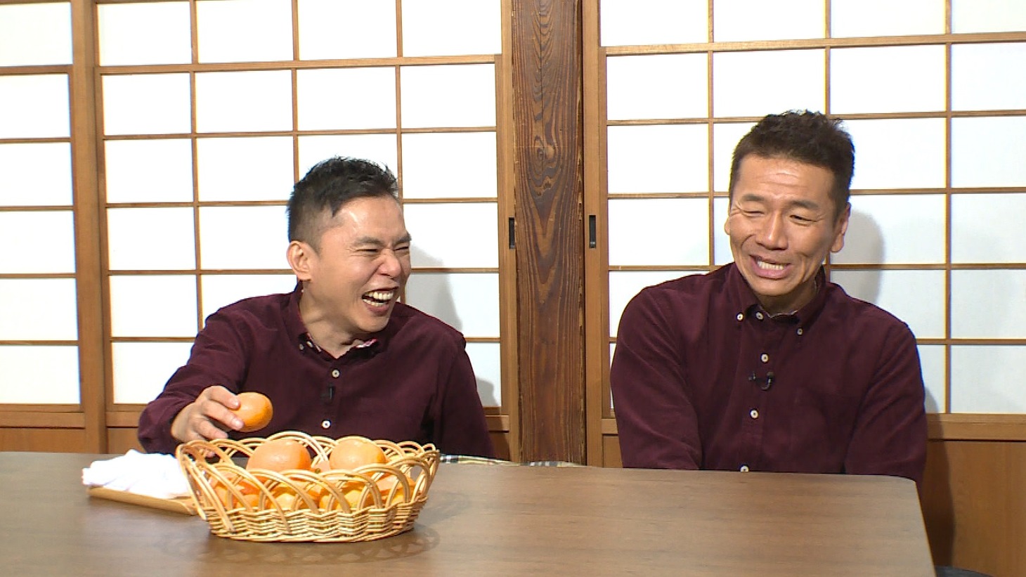 「太田上田」に出演する（左から）爆笑問題・太田、くりぃむしちゅー上田。(c)中京テレビ