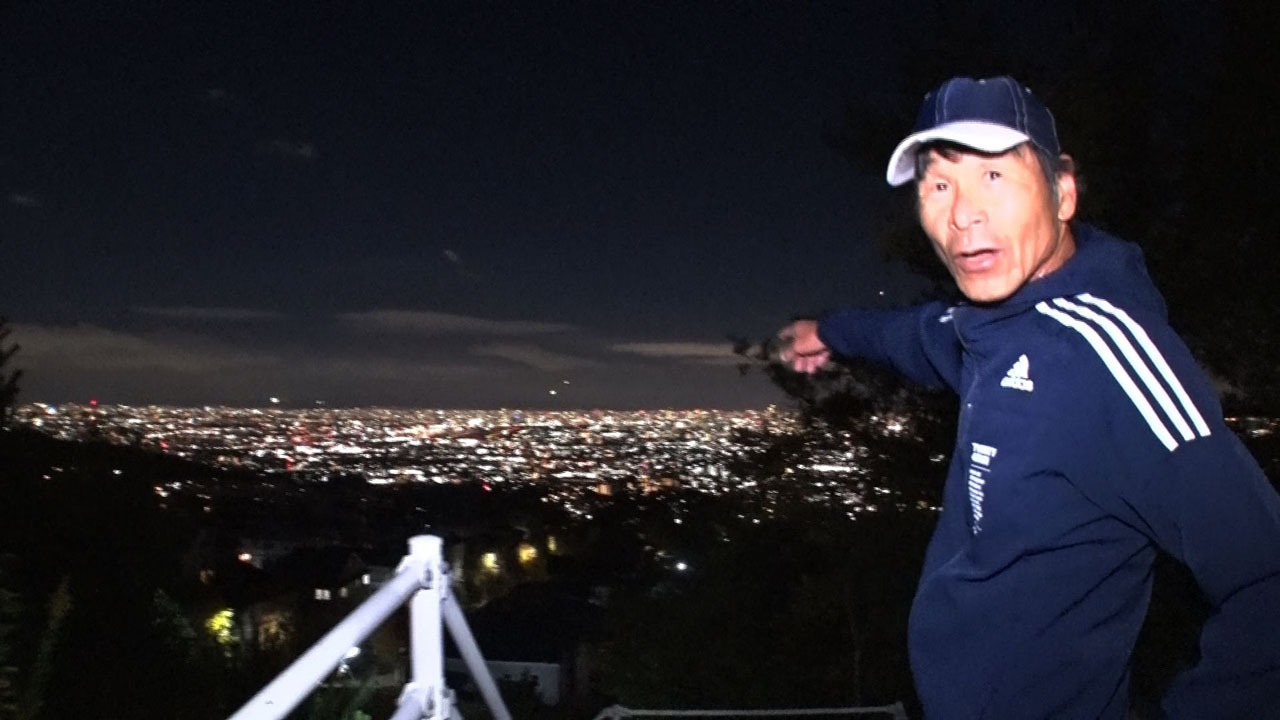 夜間に行う坂道ランニングの様子。(c)MBS