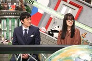 「全力！脱力タイムズ」に出演する（左から）ロバート山本、高梨臨。(c)フジテレビ