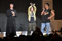 左から斎藤工、永野、SWAY。