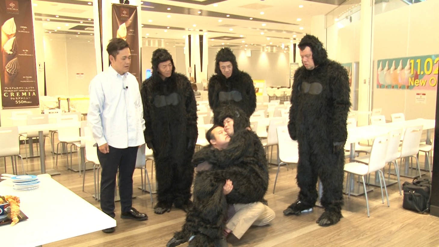 「ゴリラ選手権」のワンシーン。(c)テレビ朝日