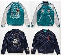 「PDS×野性爆弾くっきー」スカジャン