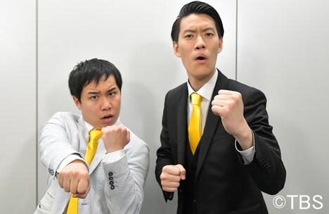 霜降り明星。左から、せいや、粗品。