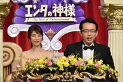 左から白石美帆、福澤朗。(c)日本テレビ