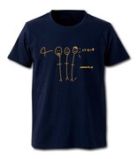 四千頭身のオフィシャルTシャツ（メトロブルー）。