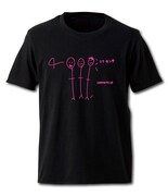 四千頭身のオフィシャルTシャツ（ブラック）。