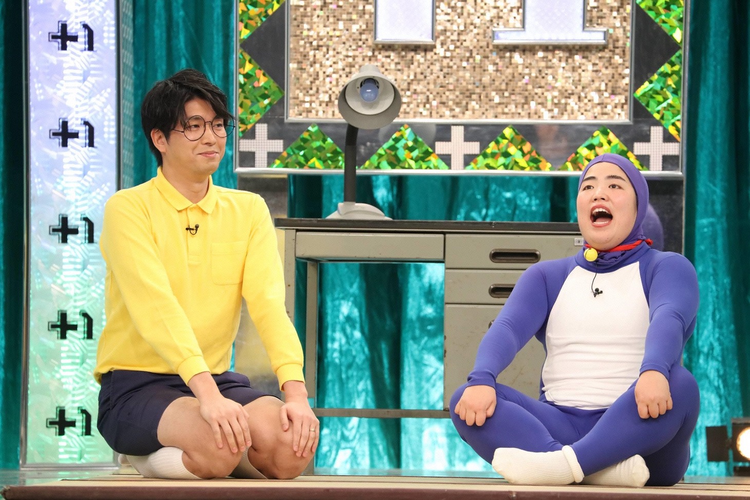 ゆりやんレトリィバァと宮崎謙介（左）。(c)フジテレビ