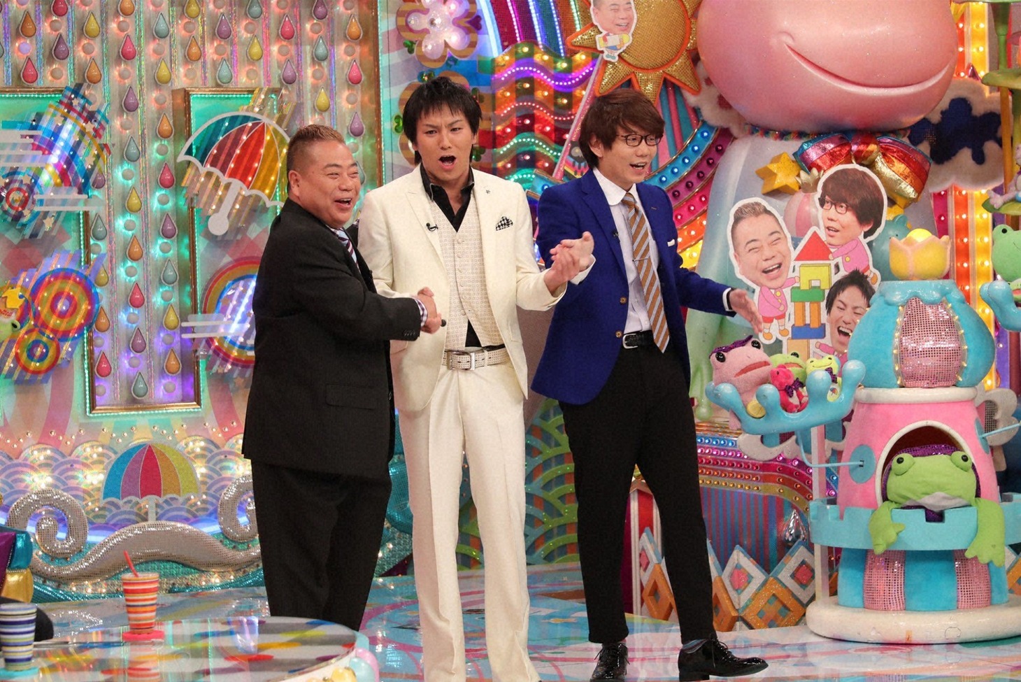 「マセキ3兄弟」の（左から）出川哲朗、狩野英孝、三四郎・小宮。(c)テレビ朝日