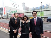 左からナイツ塙、石森虹花、ナイツ土屋。