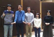 左からアンガールズ、ペナルティ・ワッキー、ゲストの関取花、佐藤利奈。(c)NHK