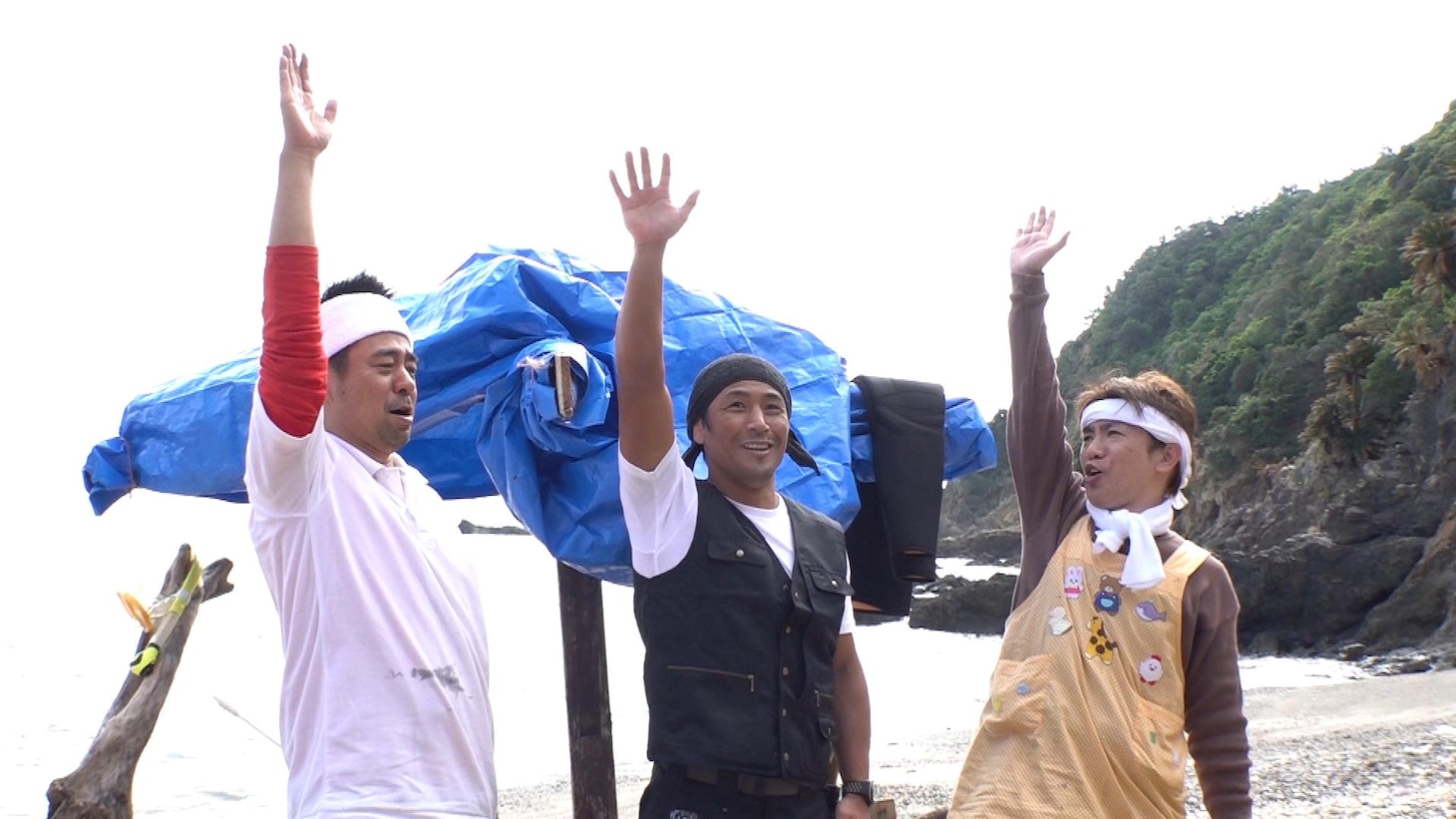 よゐこと魔娑斗（中央）。(c)テレビ朝日
