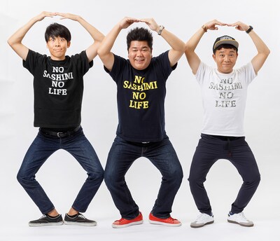 左からパラシュート部隊・矢野、ゴリけん、パラシュート部隊・斉藤。