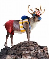 トナカイ扮するチョッパー。