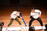 「マンゲキ大運動会inエディオンアリーナ」の様子。