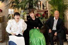 左から柳原可奈子、若槻千夏、バイきんぐ小峠。(c)フジテレビ