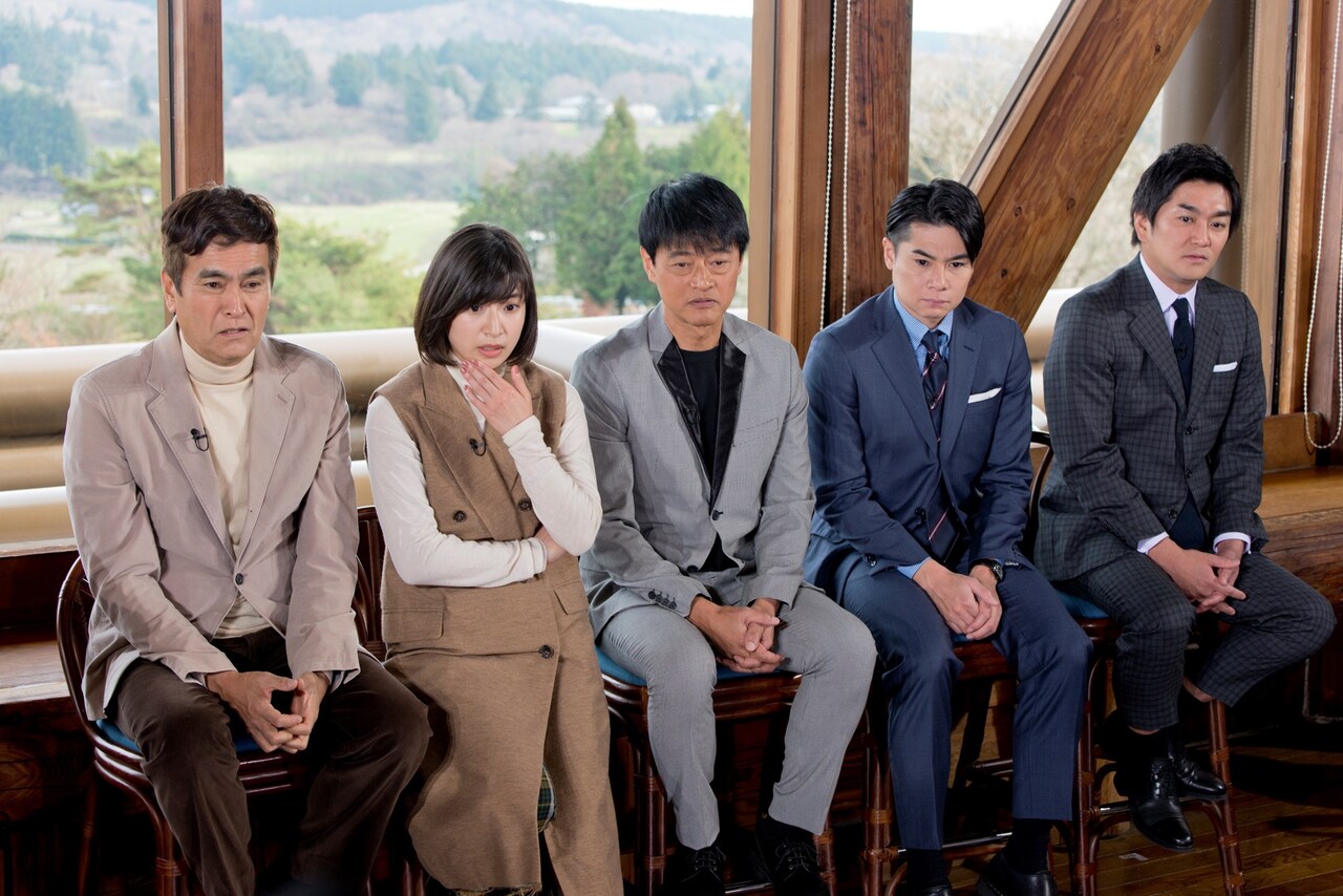 （左から）石原良純、南沢奈央、神保悟志、平成ノブシコブシ。(c)静岡朝日テレビ