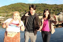 左から渡辺直美、平成ノブシコブシ吉村、中島彩アナウンサー。(c)NiB