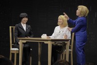 左からAマッソ、石井てる美。(c)BSフジ