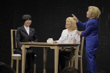 左からAマッソ、石井てる美。(c)BSフジ