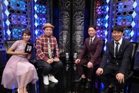 左から曽田茉莉江、鈴木おさむ、ニューヨーク。(c)BSフジ