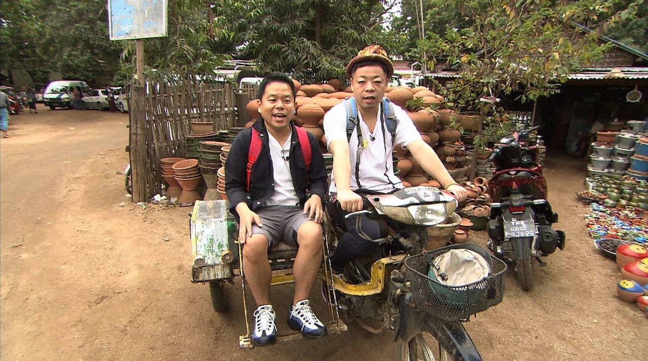 「ダイアンが混む前に行ってきます！もうすぐ世界遺産ファイル」でミャンマーを旅するダイアン。(c)ABC