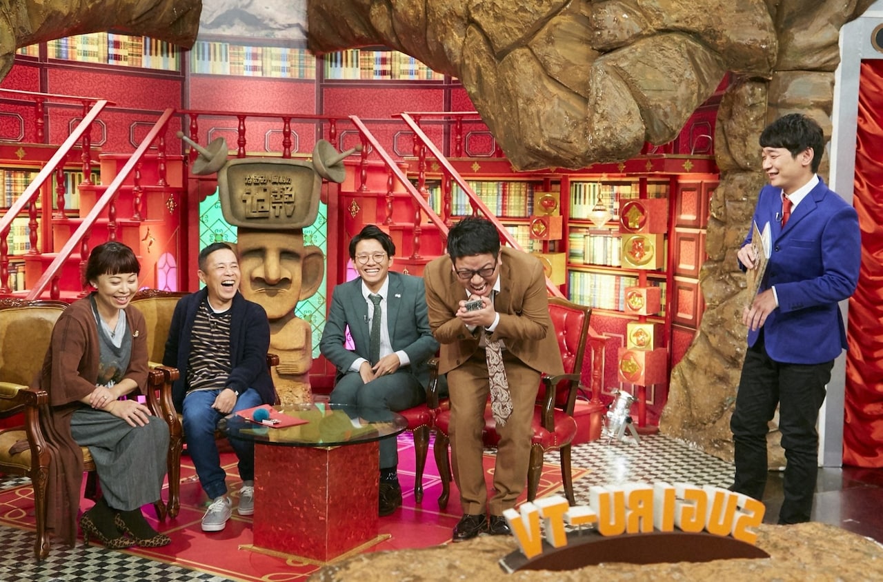 「なるみ・岡村の過ぎるTV」に出演する（左から）なるみ、ナインティナイン岡村、ミキ、銀シャリ鰻。(c)ABC
