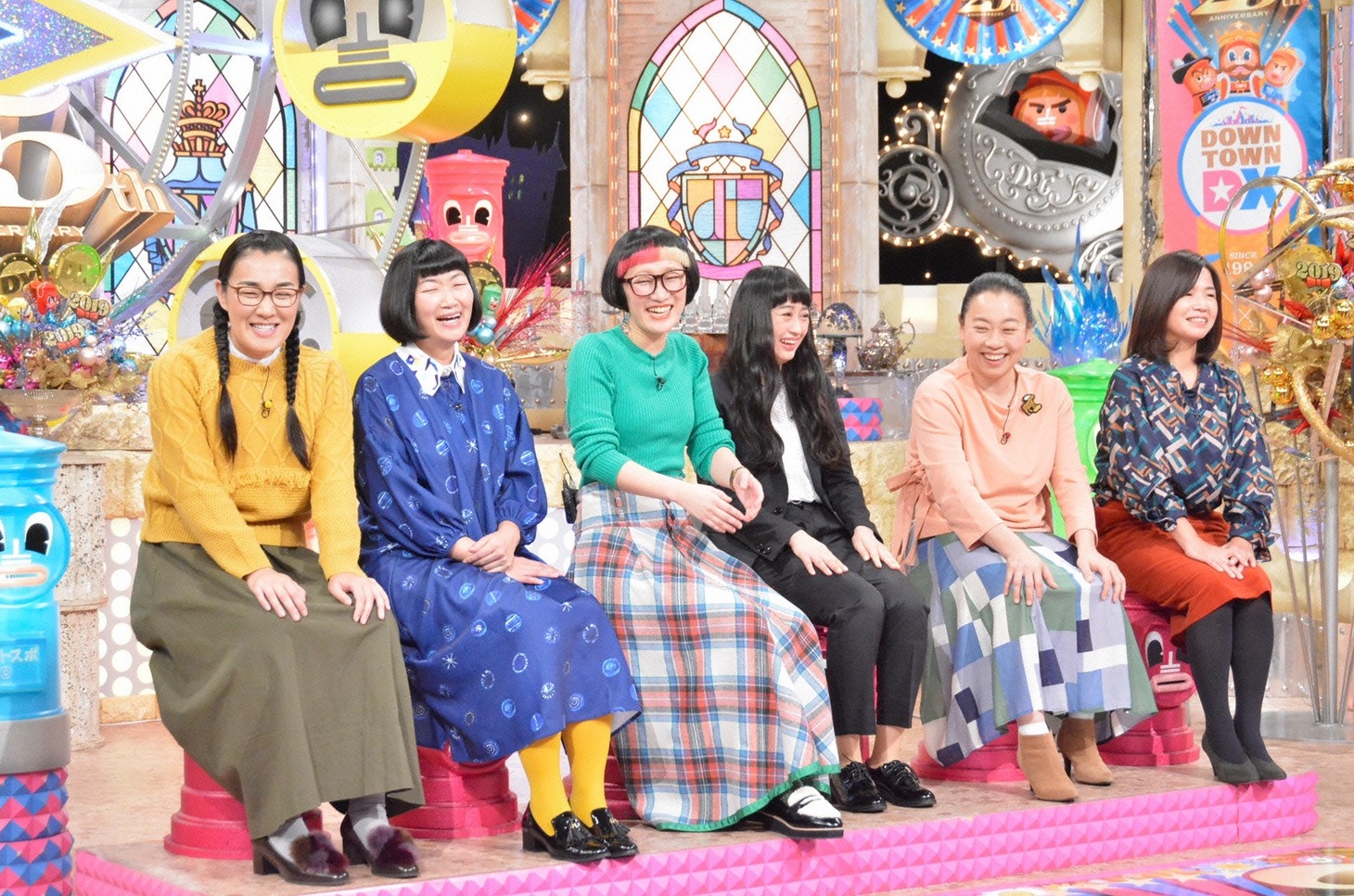 左からたんぽぽ、スパイク、いとうあさこ、大久保佳代子。(c)読売テレビ大久保佳代子 (c)読売テレビ
