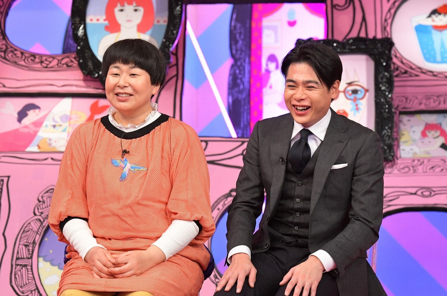 （左から）森三中・大島、平成ノブシコブシ吉村。(c)TBS